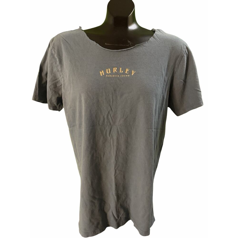 Hurley Tropical Adventure Skull T Shirt Mens M Distressed